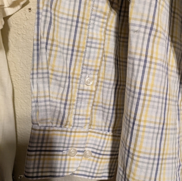 Van Heusen Men's Plaid Button-Up Shirt Pre-owned  Size 18. 34/35 - Picture 7 of 12